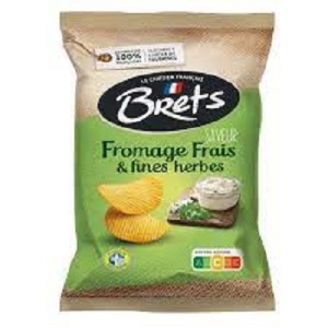 Brets fresh cheese and herbs chips 125gr