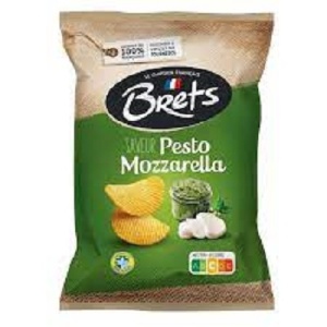 Brets mozza pesto chips 125gr