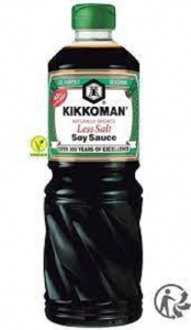 Kikkoman soya sauce reduced salt 1l