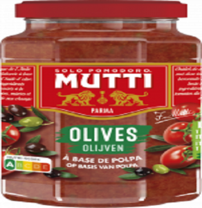 mutti tomato and olive sauce 280gr